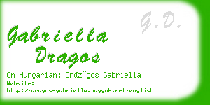 gabriella dragos business card